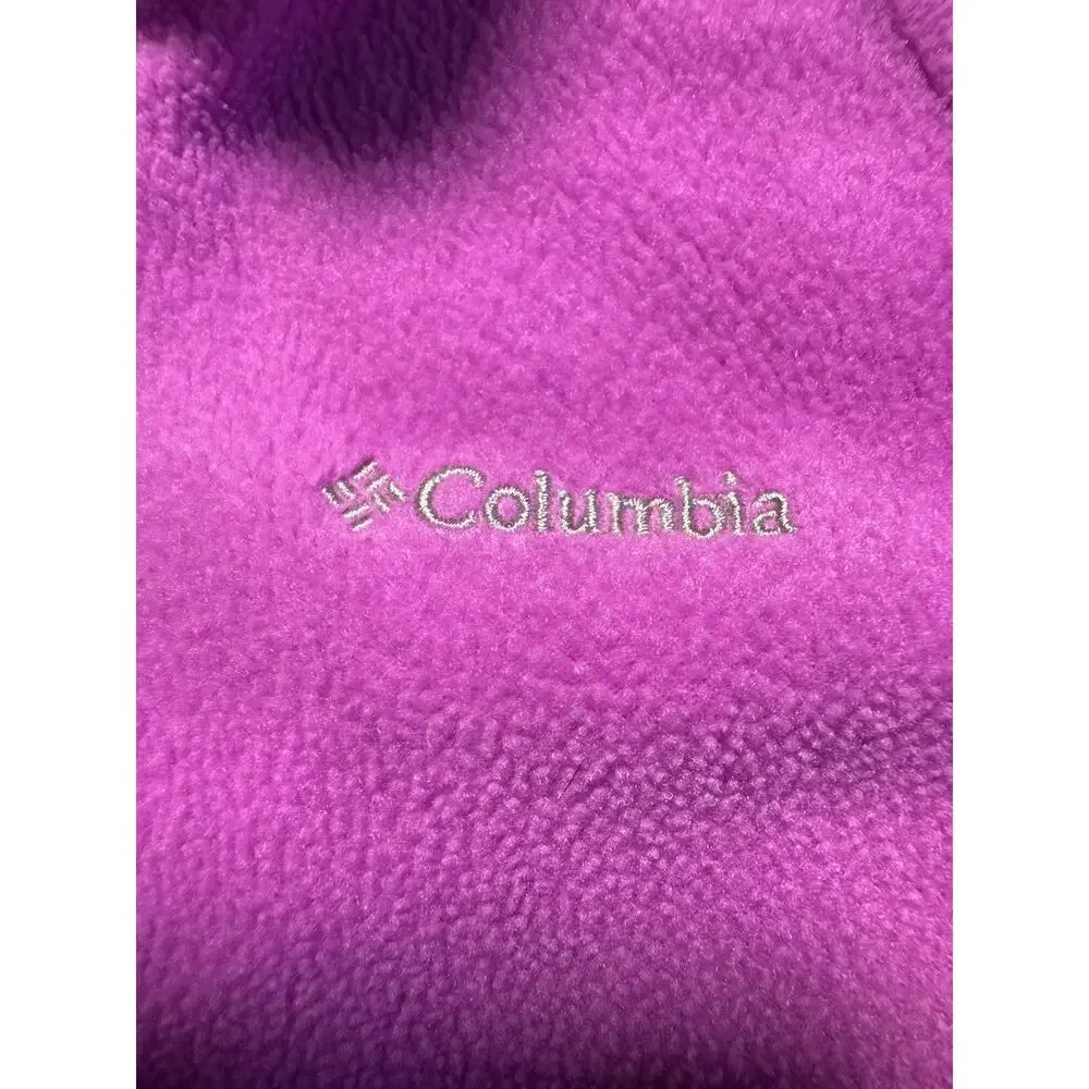 Columbia Girls 3T Pink Fleece Jacket Full Zip Lightweight Soft